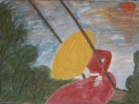 Mädchen auf einer Schaukel